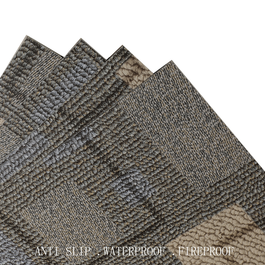 Yb D 001 Self Adhesive Floor Tiles Wood, Stick Down Vinyl Floor Tiles