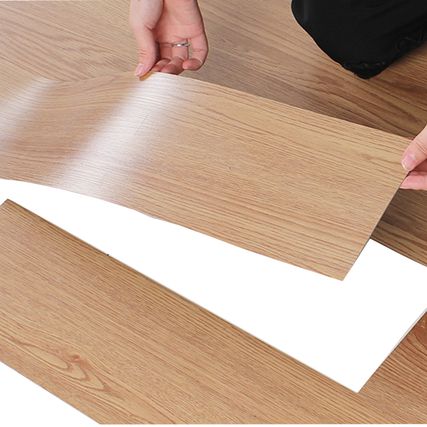 Wood Luxury Vinyl Roll Heat Resistant Self Adhesive PVC Vinyl Flooring ...